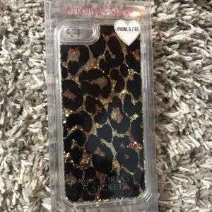 Leopard glitter phone case